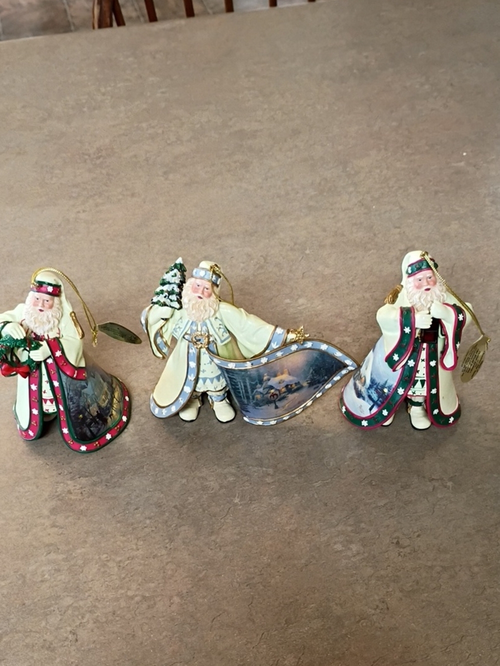 Thomas Kincade's Old World Santas- Set of 3